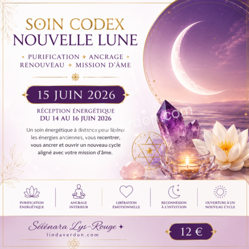 🌑 SOIN CODEX NOUVELLE LUNE DU 15 JUIN 2026