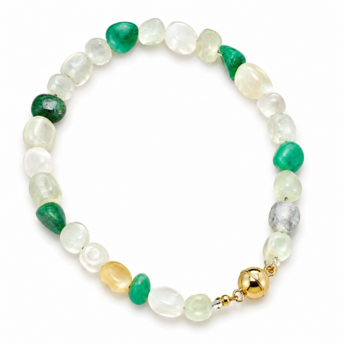 ✨ Bracelet Jaspe & Aventurine – Création artisanale avec pierres naturelles ✨