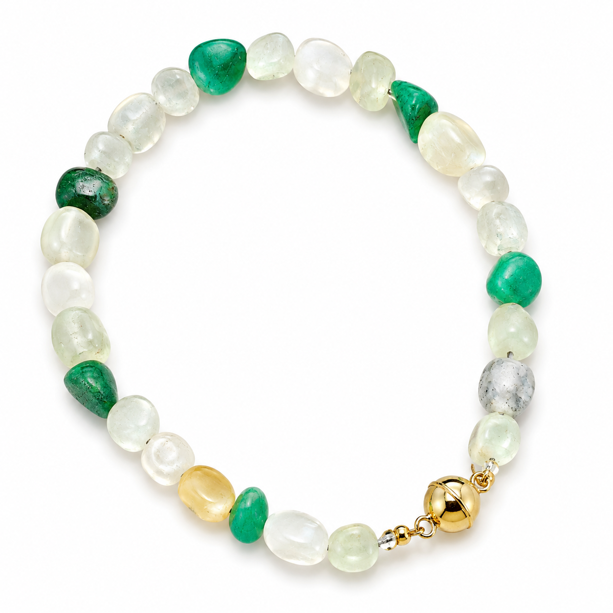 ✨ Bracelet Jaspe & Aventurine – Création artisanale avec pierres naturelles ✨