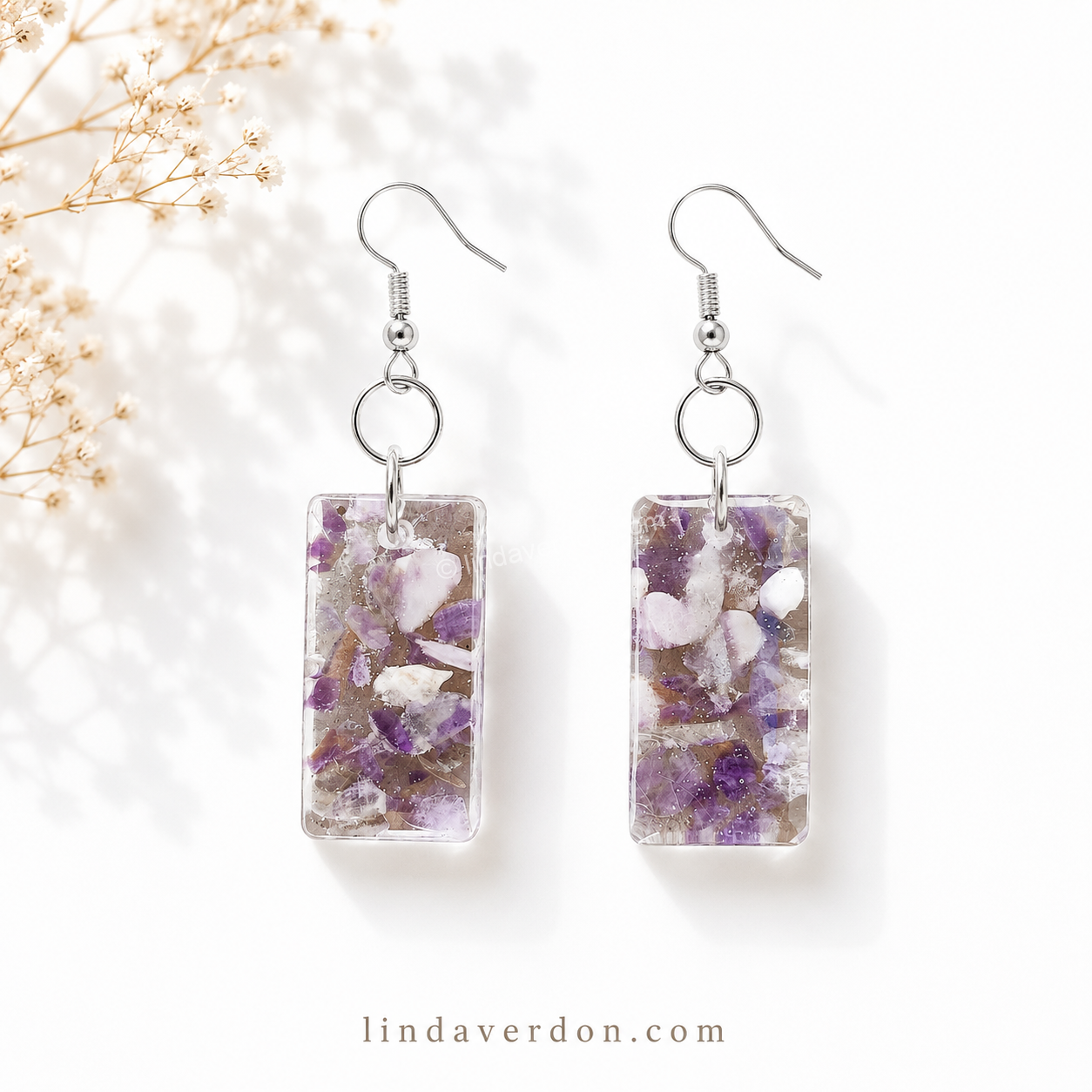 ✨ Boucles d’Oreilles Améthyste – Création artisanale avec pierres naturelles ✨