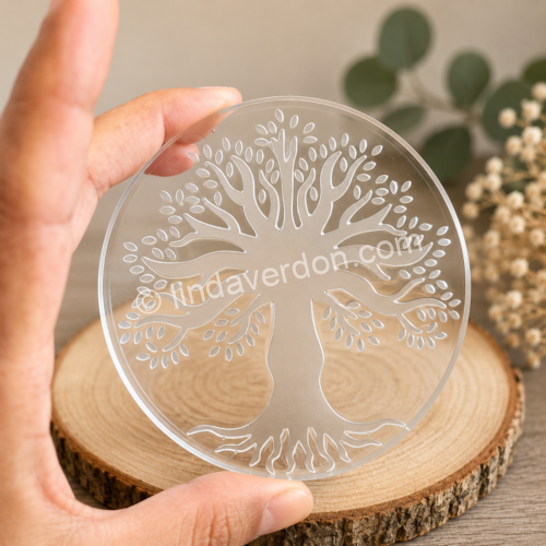 🌳 Plaque Énergétique Arbre de Vie Harmonie – 11 cm