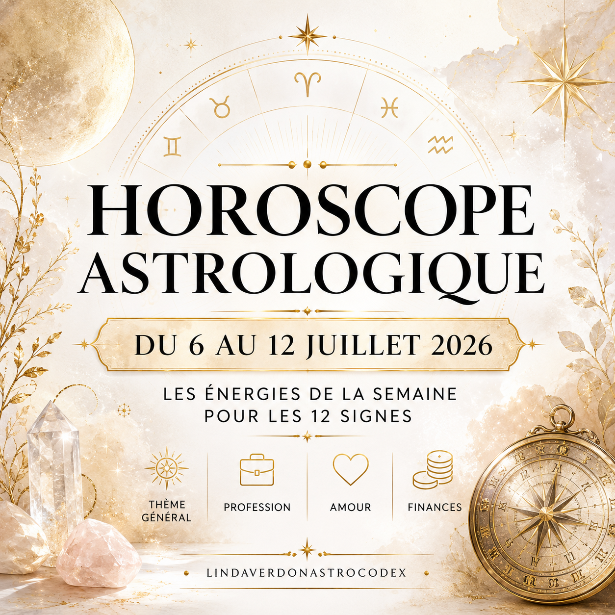 Horoscope astrologique du 6 au 12 juillet 2026 | Linda Verdon