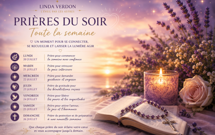 Confiez votre nouvelle semaine à Dieu avec cette prière du soir de protection, d'espérance et de confiance.