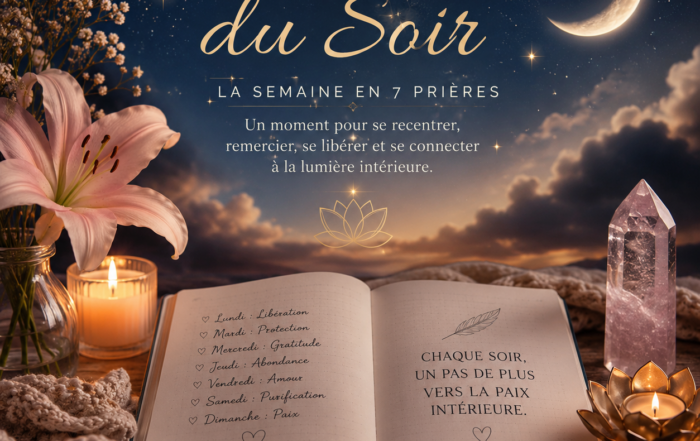 Découvrez la prière du soir du 19 juillet 2026 pour remercier Dieu, retrouver la paix intérieure et préparer votre cœur à accueillir une nouvelle semaine remplie d'espérance et de bénédictions.